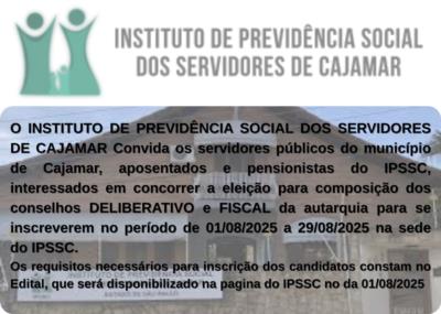 Eleição Conselho Deliberativo e Fiscal-IPSSC